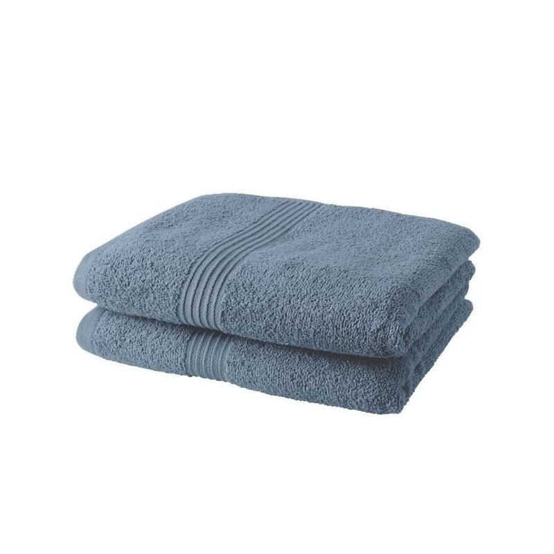 Set of 2 TODAY towels 50x90 cm 100% Cotton - Denim