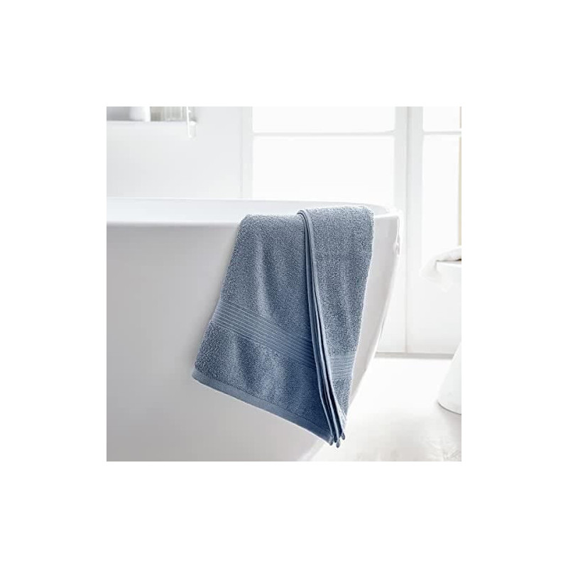 Set of 2 TODAY towels 50x90 cm 100% Cotton - Denim