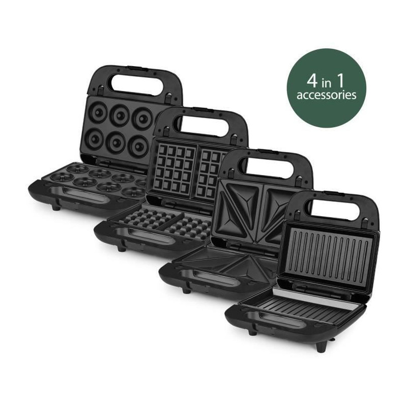WEASY JOY600 - 4 in 1 sandwich maker - 4 interchangeable plates - 750W