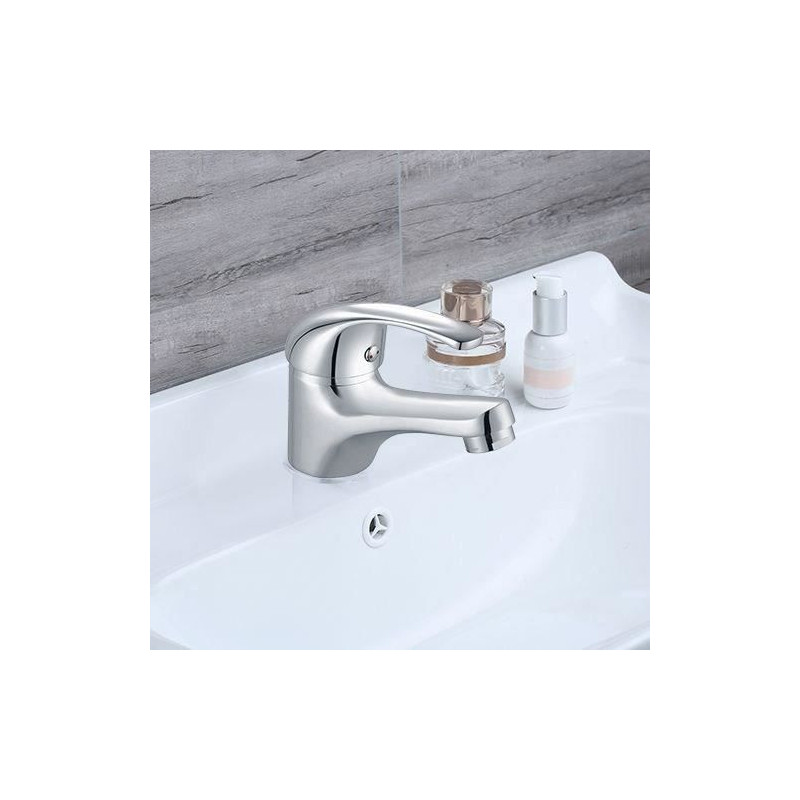 Washbasin mixer - EDOUARD ROUSSEAU - Cardiff - Ceramic cartridge Ø 40