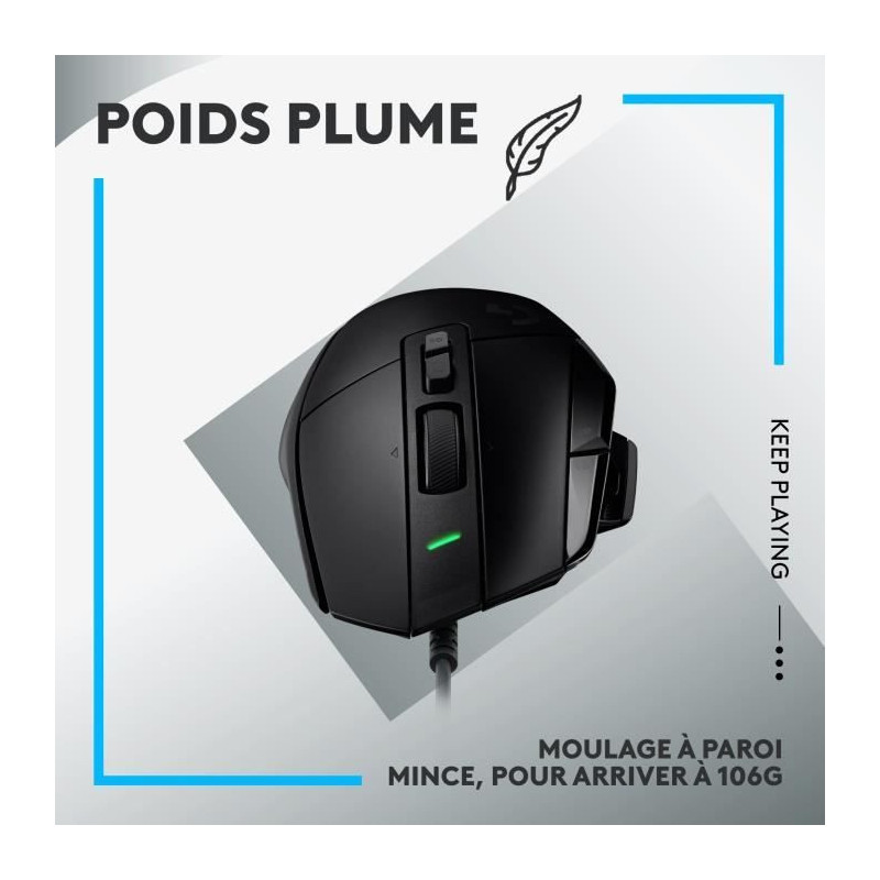 Logitech - G502 x Small Gaming Wireless - LightForce Primary Hybrid Op