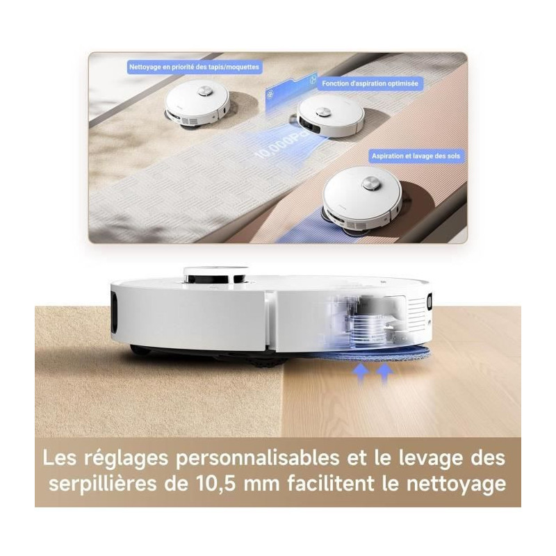 Robot Vacuum Cleaner - DREAME L10s Ultra Gen 2 - 10000 Pa - 300 ml - W
