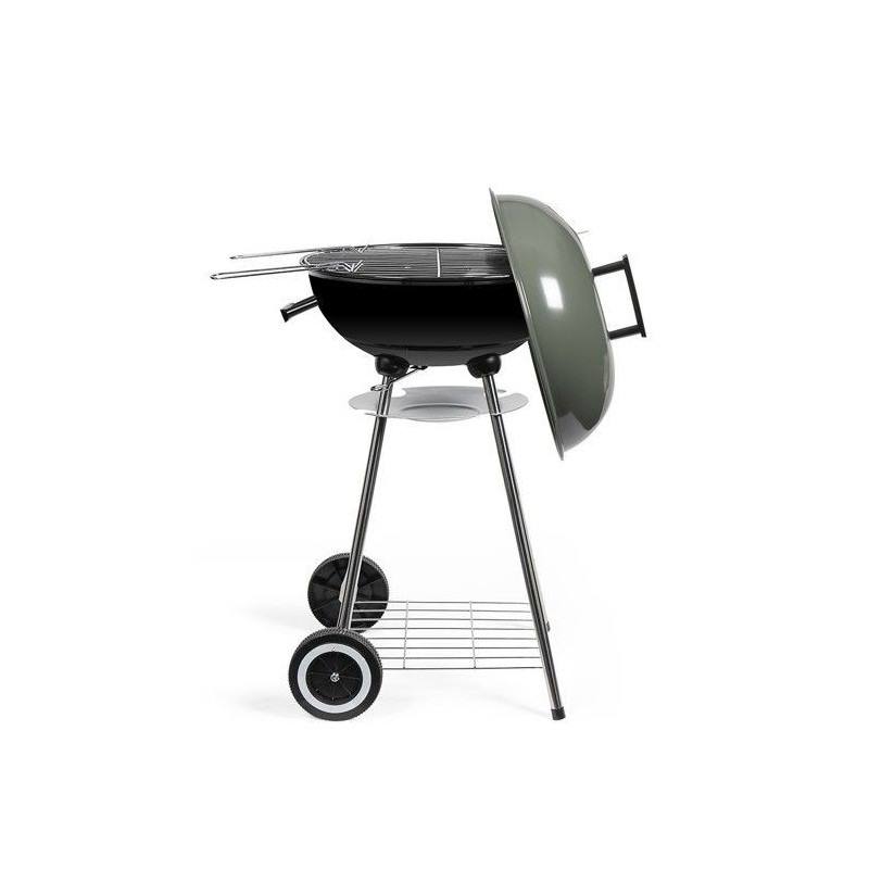 Charcoal barbecue - LIVOO - DOC172K - ø41 cm - Chrome-plated steel gr