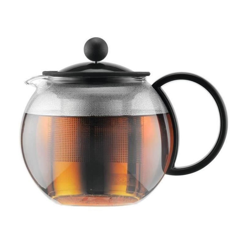Assam - Theiere A Piston Bodum, plastic cover, stainless steel filter,