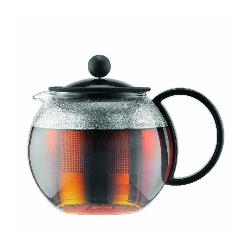 Assam - Theiere A Piston Bodum, plastic cover, stainless steel filter,