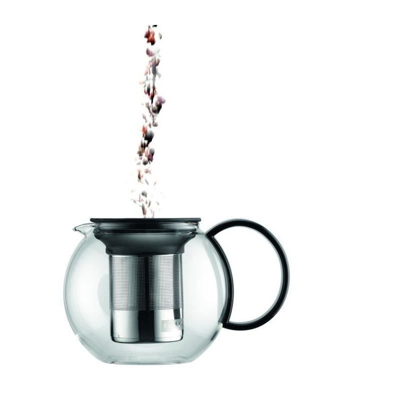 Assam - Theiere A Piston Bodum, plastic cover, stainless steel filter,