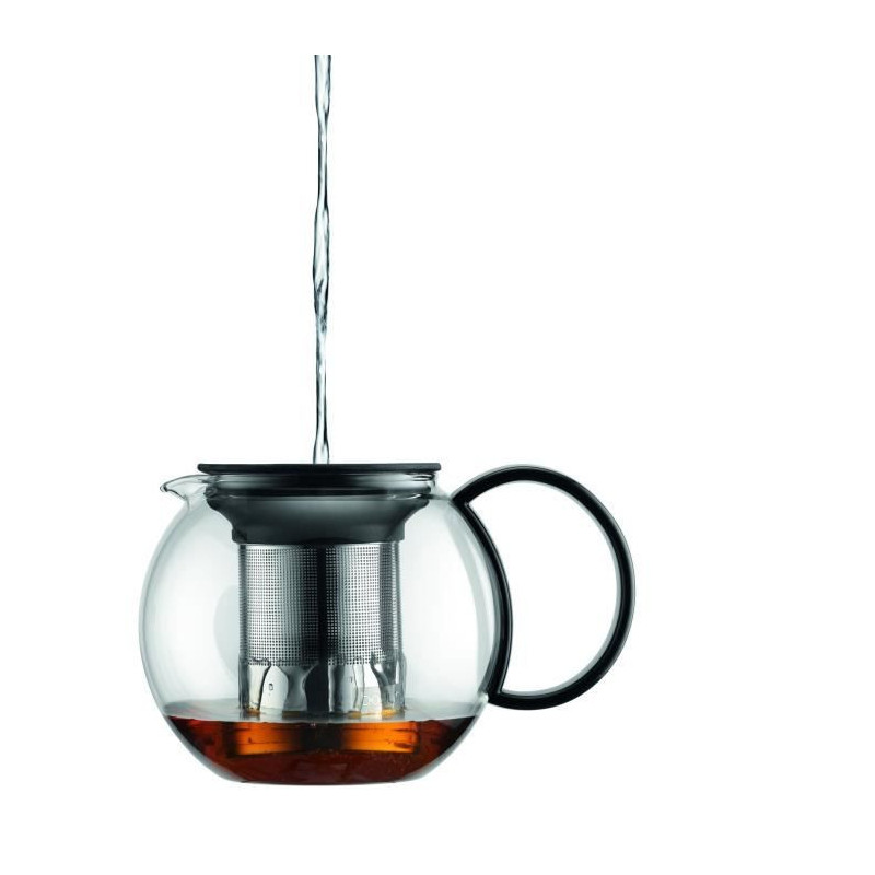 Assam - Theiere A Piston Bodum, plastic cover, stainless steel filter,