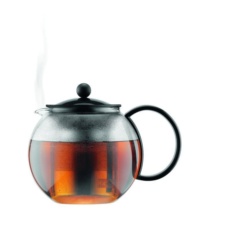 Assam - Theiere A Piston Bodum, plastic cover, stainless steel filter,