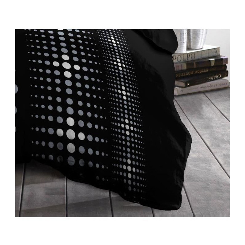 Steevy microfiber duvet set 220x240cm and 2 pillowcases 63x63cm black