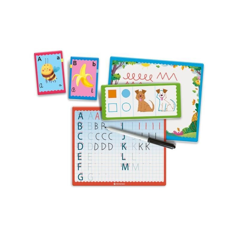 Clementoni - Writing games box - 23 activities - Ages 4 and up