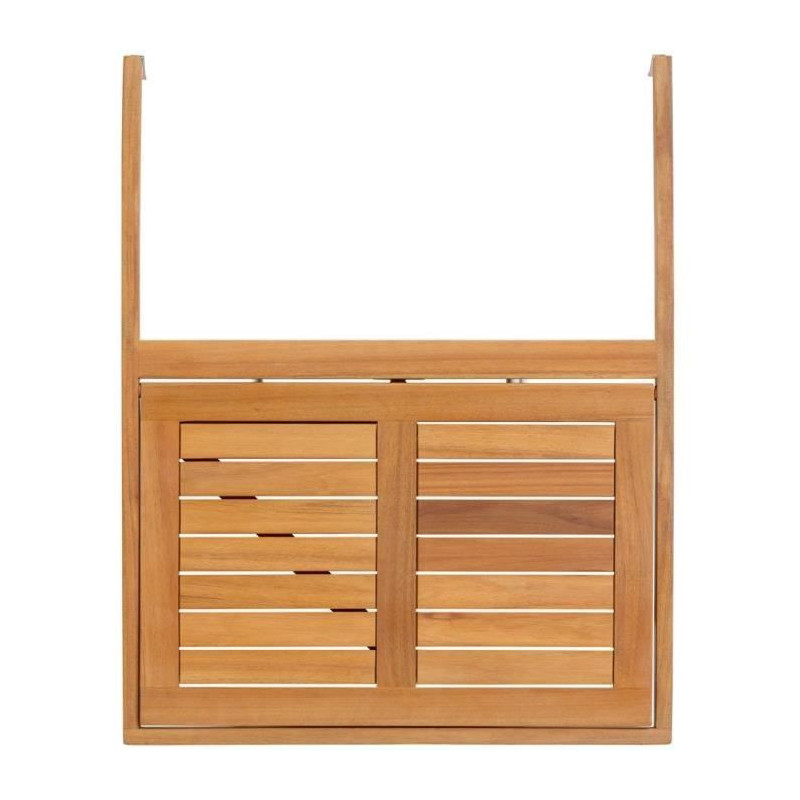 LILOU hanging balcony table - FSC acacia wood - Foldable - 60x44x80 cm
