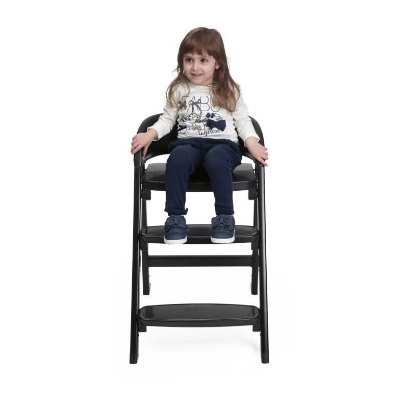 CHICCO Crescendo Lite evolving high chair - Cairo coal - Black - 8.25