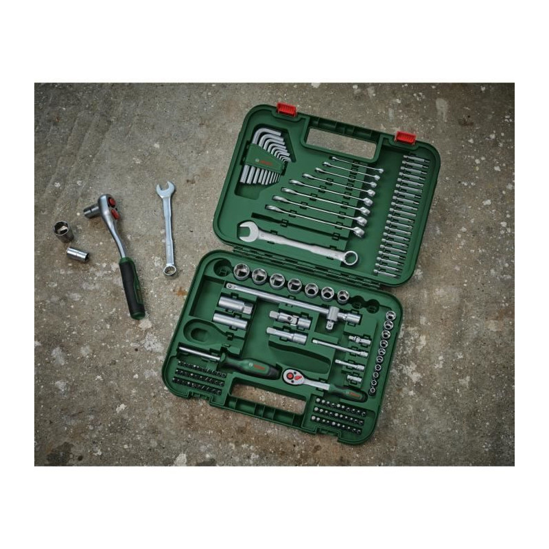 Bosch Advanced 132-Piece Hand Tool Set (for Heavy-Duty Fastening Tasks