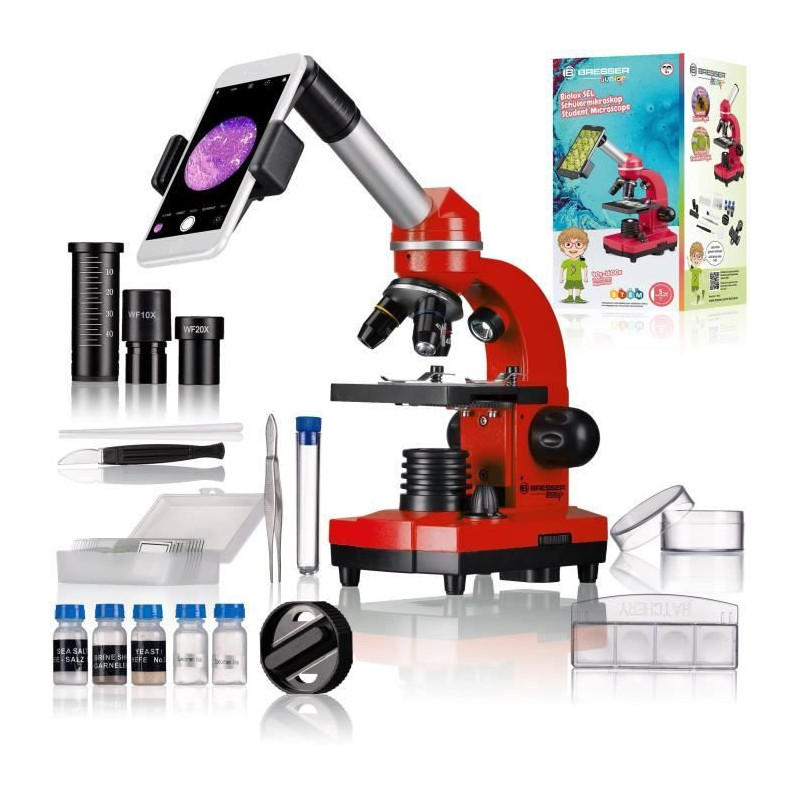 BIOLUX SEL - BRESSER JUNIOR student microscope - 40x-1600x magnificati