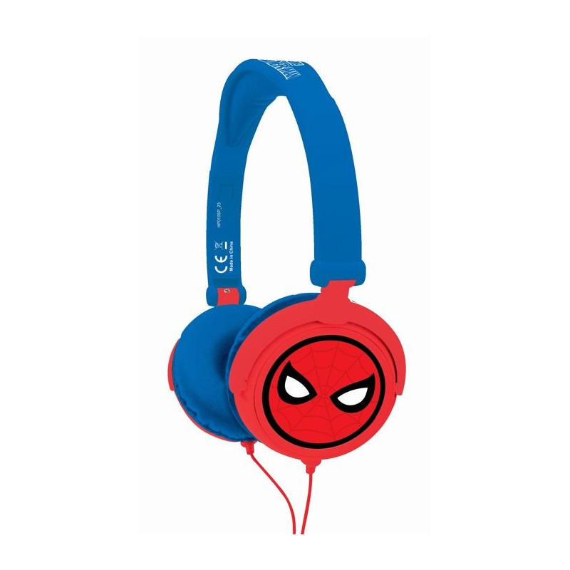 LEXIBOOK - SPIDER-MAN - Stereo Audio Headset, Limited Sound Power, Fol