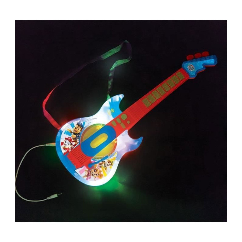 PAT PATROUILLE - Illuminated Electronic Guitar 59cm - Glasses and Micr