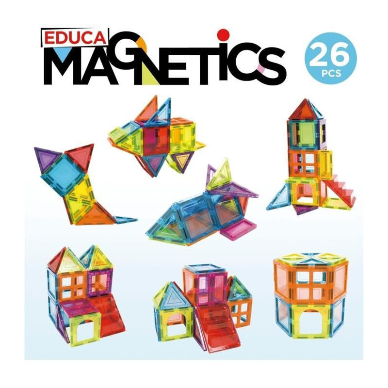 Educational game - EDUCA Magnetics - 3D magnetic construction with 26