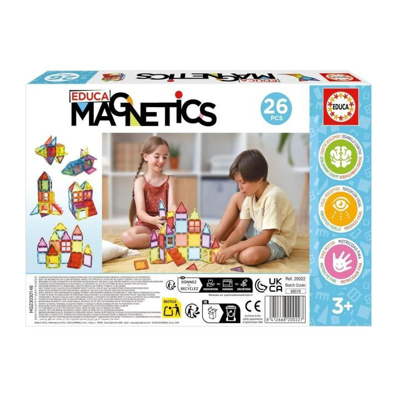 Educational game - EDUCA Magnetics - 3D magnetic construction with 26