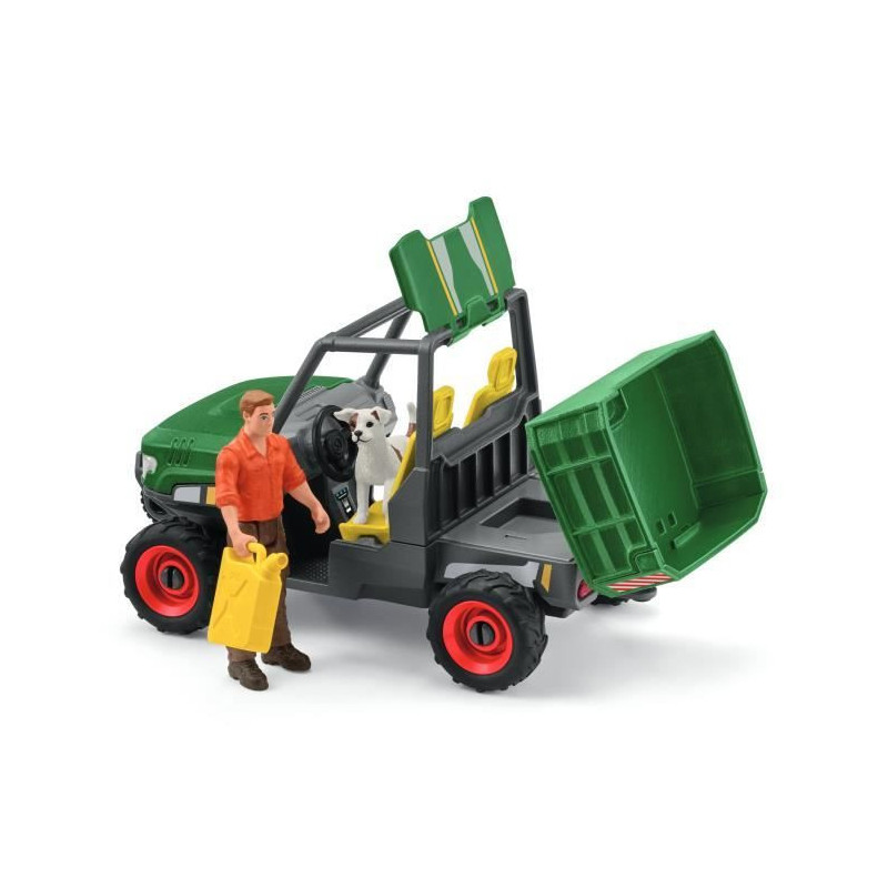 Forest ranger with vehicle, Schleich 42659 Farm World playset for chil