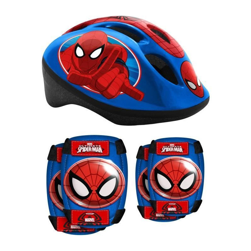 SPIDERMAN Helmet + elbow patches / knee pads - Marvel