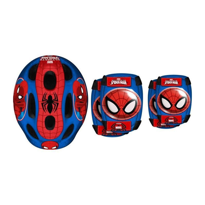 SPIDERMAN Helmet + elbow patches / knee pads - Marvel