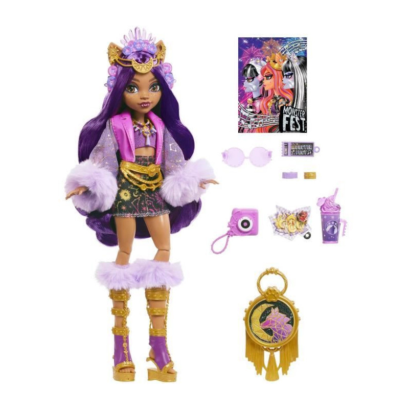 Monster High Clawdeen Wolf Doll with Monster Fest Outfit HXH80