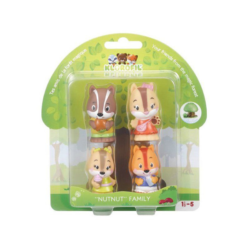 KLOROFIL Set of 4 characters Nutnut family