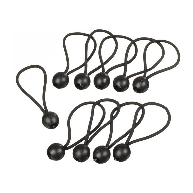 10 elastic ties for fixing eyelets