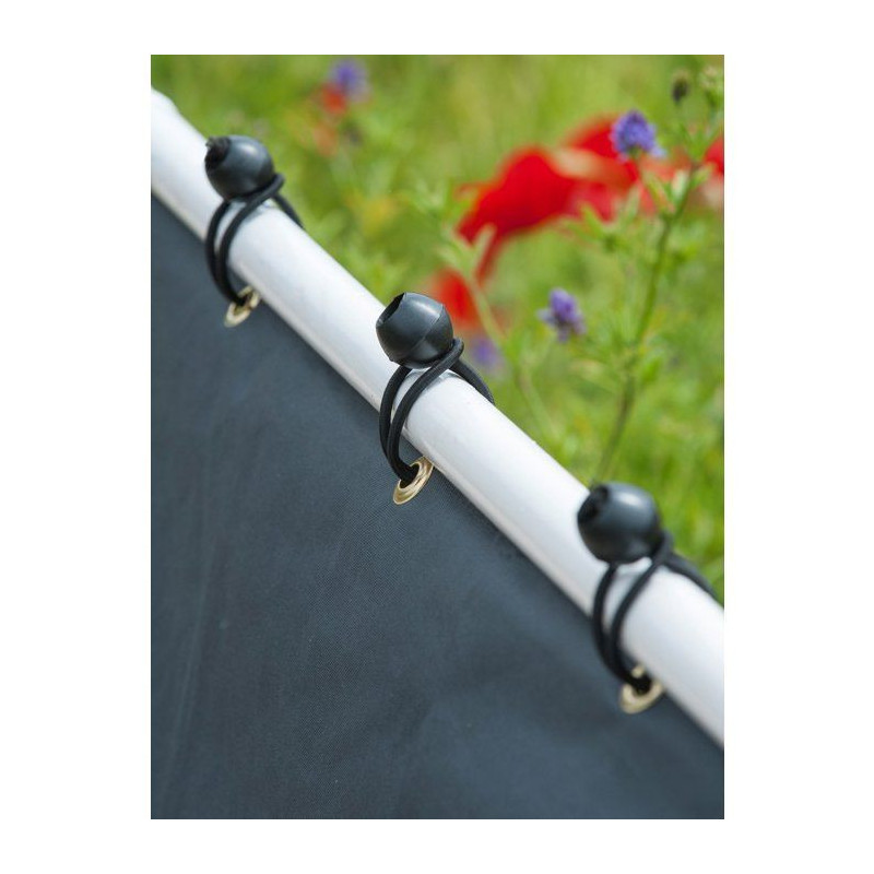 10 elastic ties for fixing eyelets