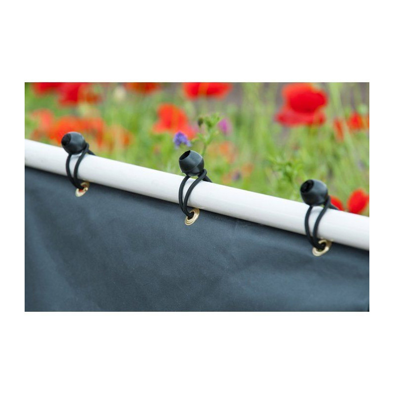 10 elastic ties for fixing eyelets