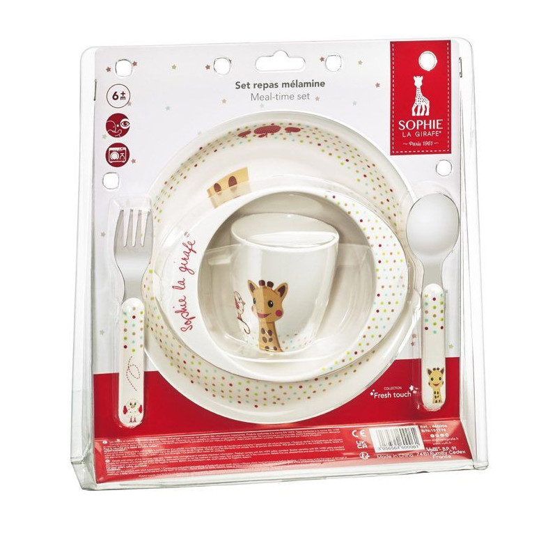 SOPHIE LA GIRAFE 4 Piece Kiwi Meal Set