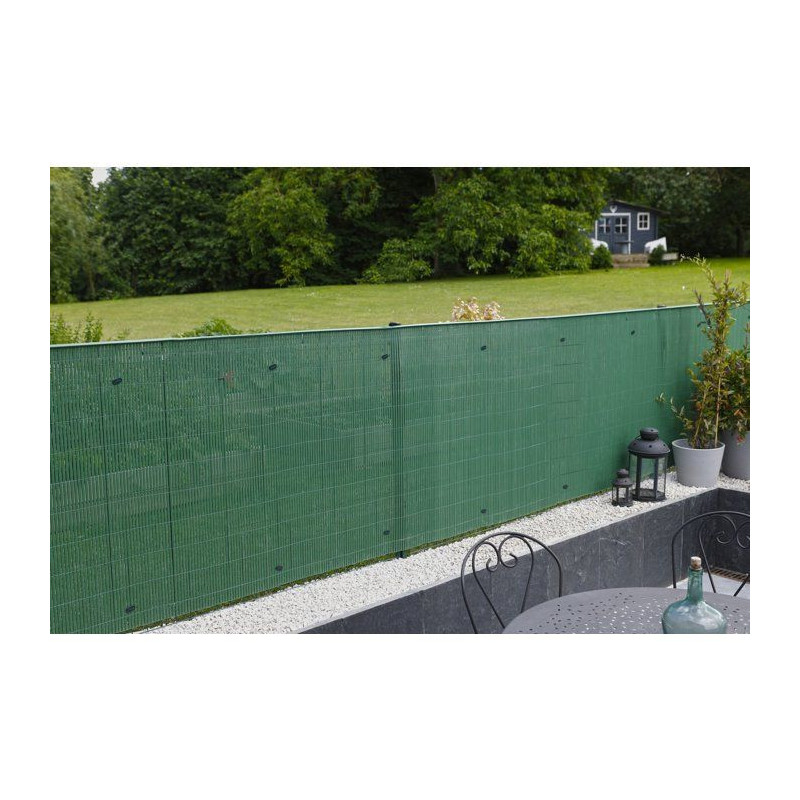 IDEAL GARDEN Canisse en PVC - Double Face 10 mm - 1 x 3 m - Vert