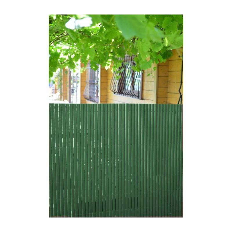 IDEAL GARDEN Canisse en PVC - Double Face 10 mm - 1 x 3 m - Vert