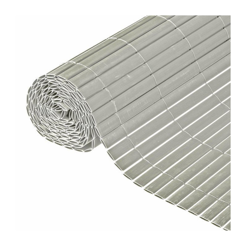 IDEAL GARDEN PVC canisse - Double Face 10 mm - 1 x 3 m - Taupe