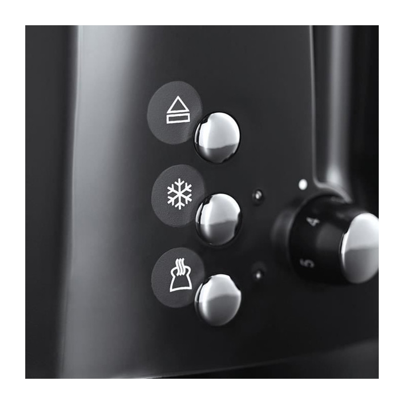 Russell Hobbs 22601-56 Toaster Grille-Pain Texture Large slots-Black
