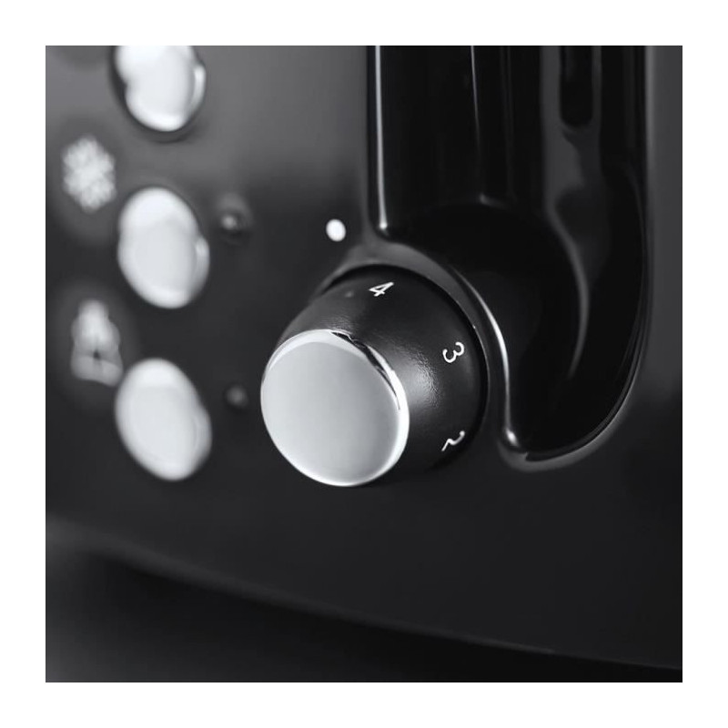 Russell Hobbs 22601-56 Toaster Grille-Pain Texture Large slots-Black