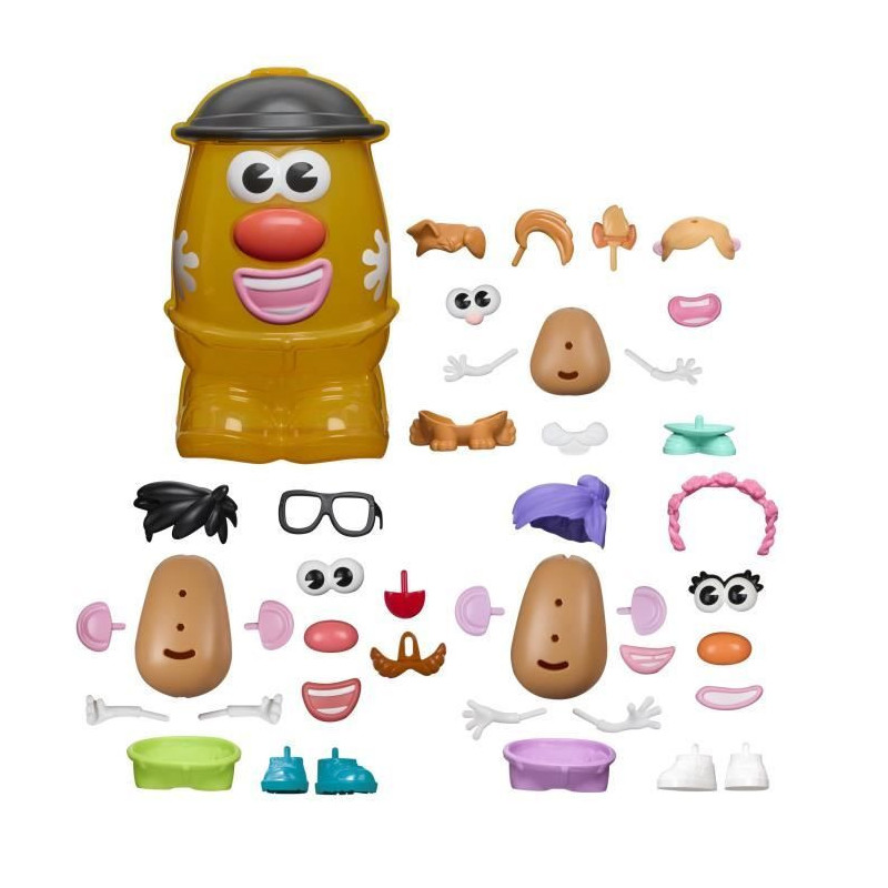 Potato Head Mega Potato Playset with 42 Pieces Including Storage Box,