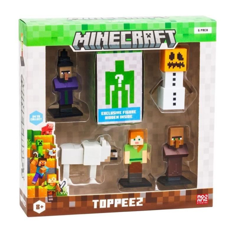 Box of 6 small figurines - BANDAI - Minecraft - 1 mystery figurine