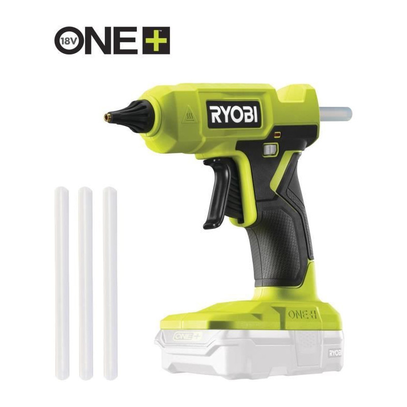 RYOBI - 18V ONE+ glue gun - heats up in 3 min - heat indicator - stick