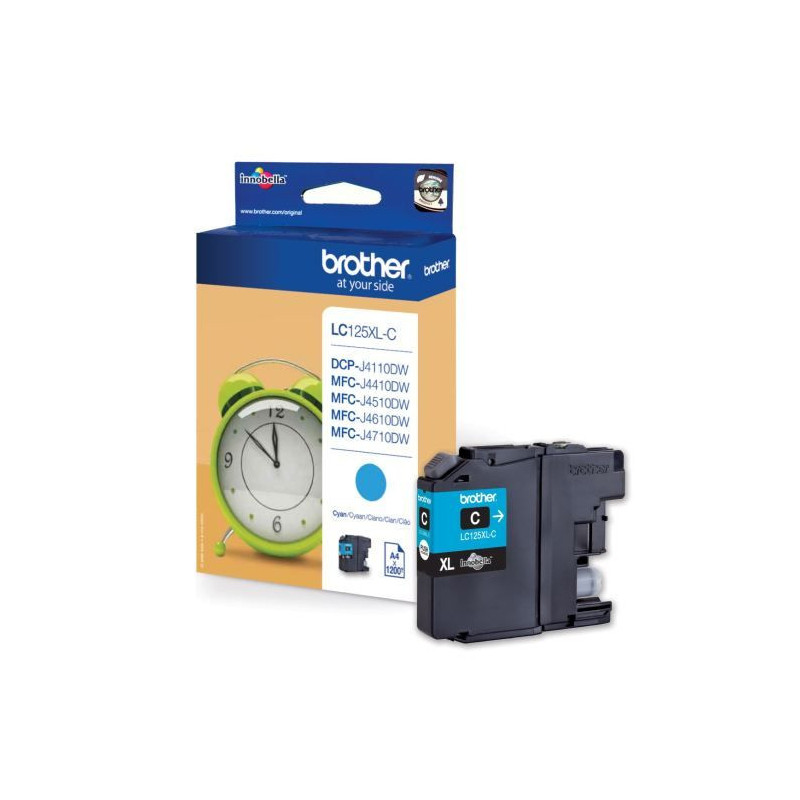 Brother LC125XLC Cyan Ink Cartridge