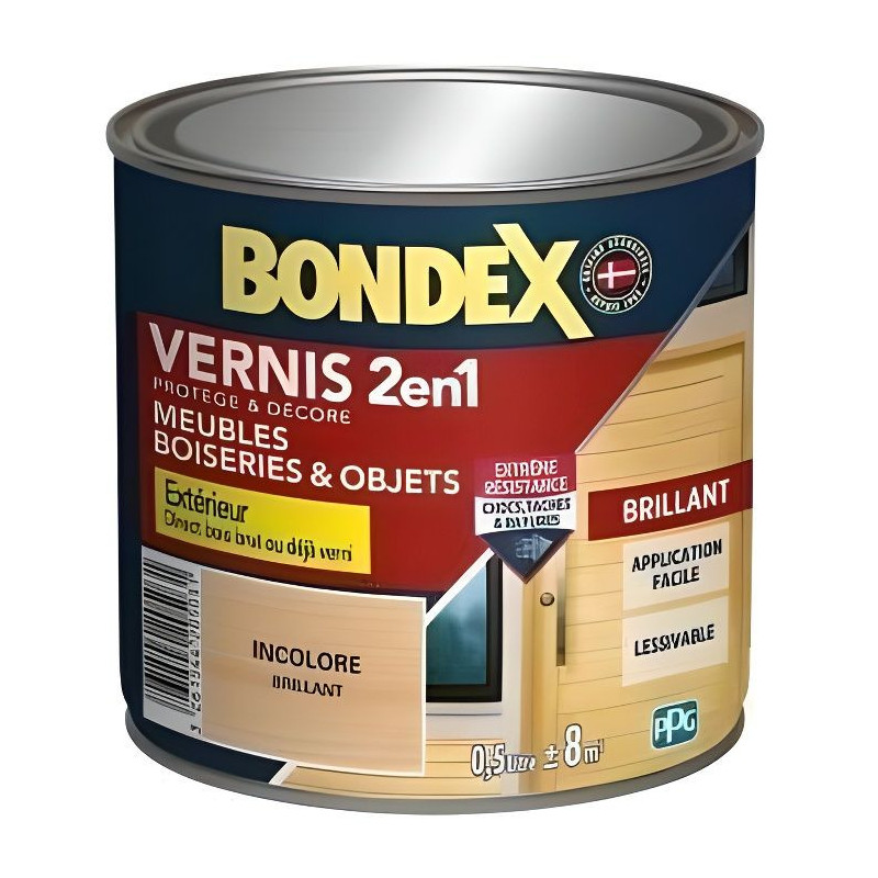 BONDEX 2 in 1 Varnish Gloss Extreme Resistance - Colorless