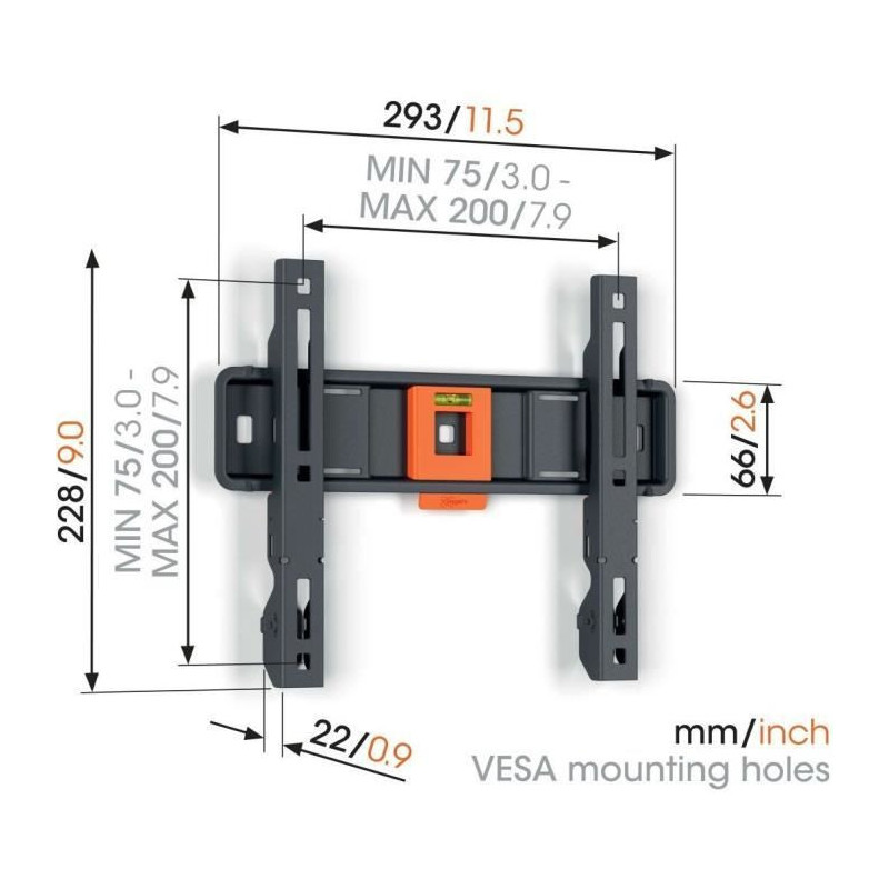 Wall mount for TV - VOGEL'S - TVM 1203 Fixed Small, 19-50