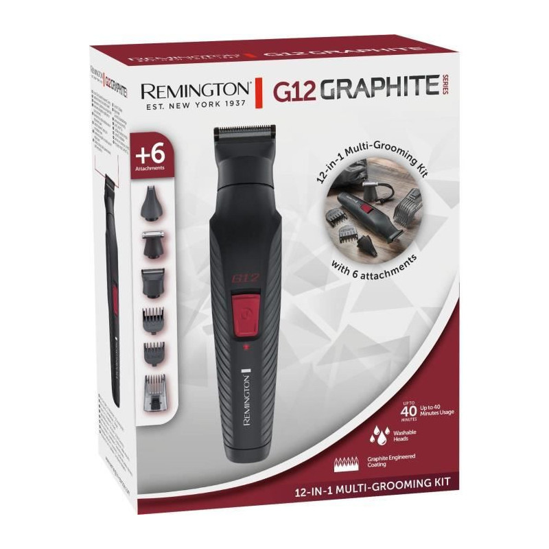 Multifunction Kit - REMINGTON - G12 Graphite Series - 12 in 1 - Self-s
