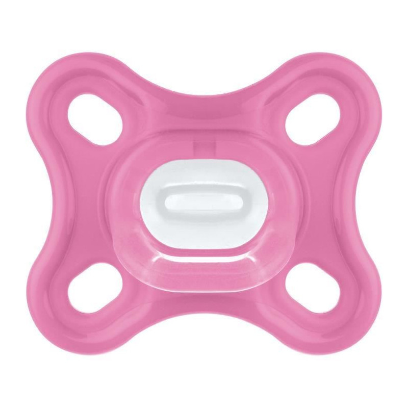 MAM Comfort Physiological Pacifier +0m Pink Set of 2 + Storage Box
