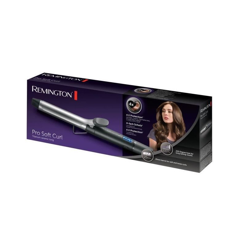 Remington CI6525 Pro Soft Curl Curler - 25mm: soft curls - Ceramic, To
