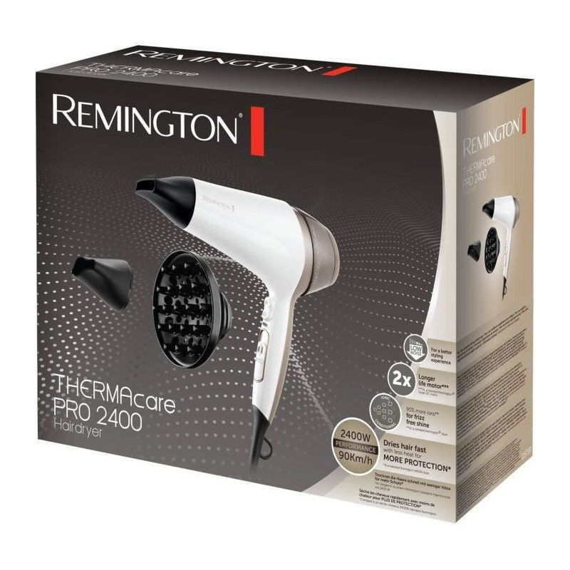 Remington D5720 Ionic Hair Dryer Thermacare Pro 2400W - Ceramic Grid -