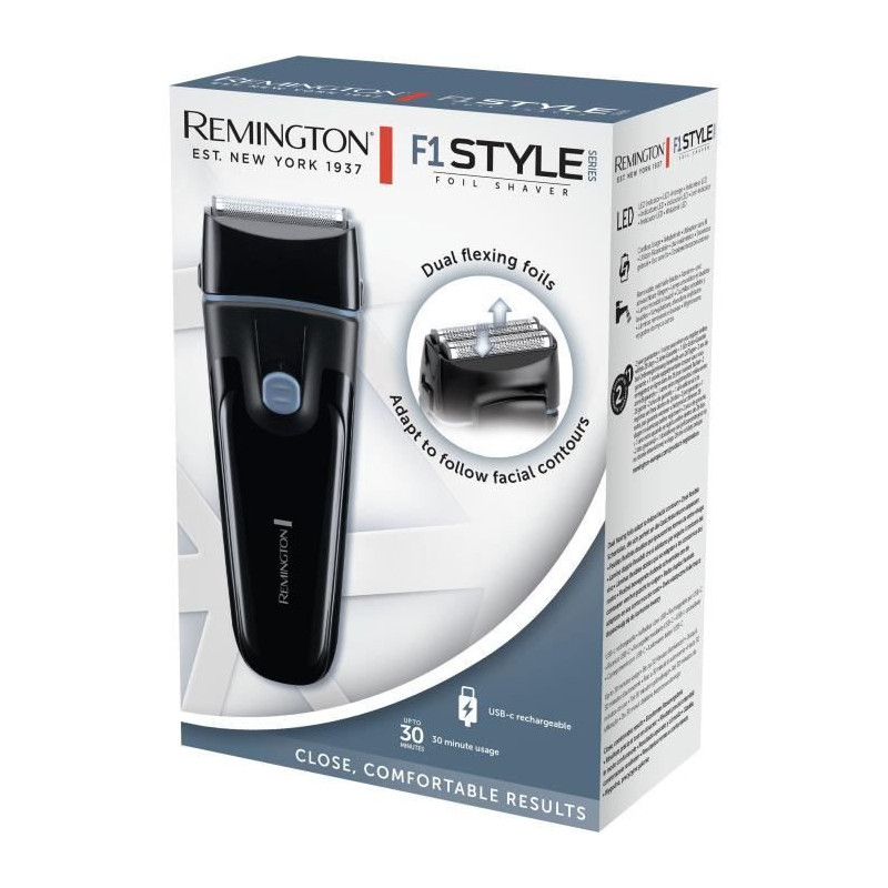 Cordless blade shaver - REMINGTON - F1000 - Flexible blades - 30 min a