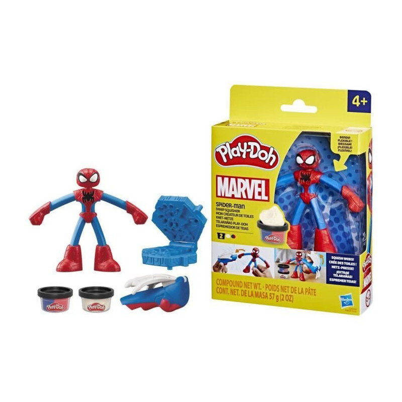 Play-Doh Spider-Man, My Web Creator box with flexible figure and model