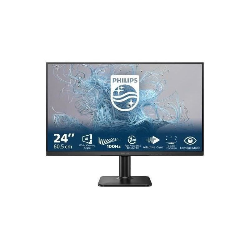 PC monitor - Philips - 24E2N1100LB - 24 FHD - VA - 1ms - 100Hz - Adapt