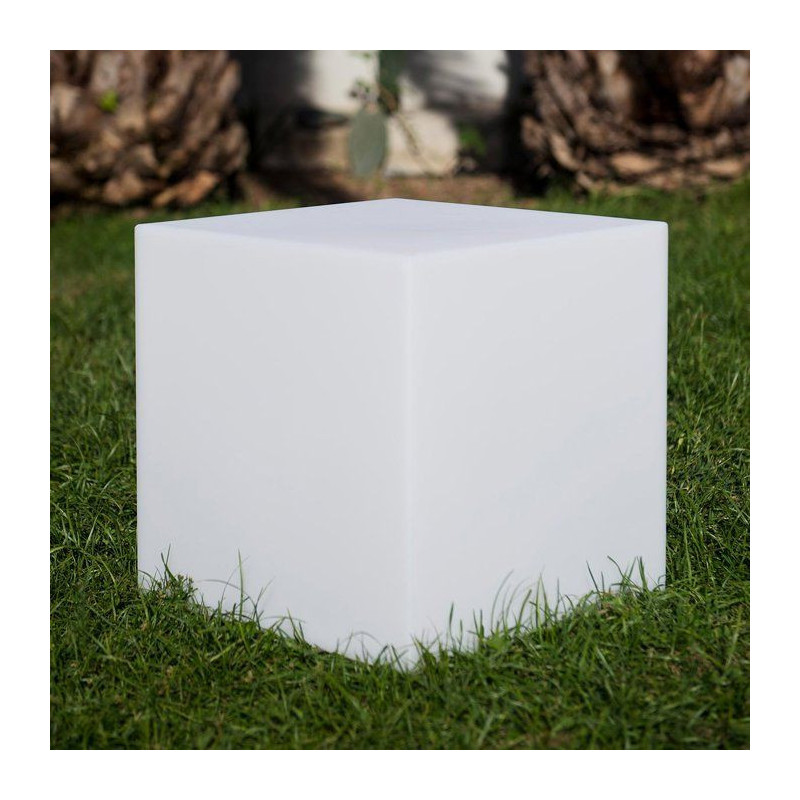 LUMISKY - Luminous cube stool wireless LED - multicolored dimmable CAR